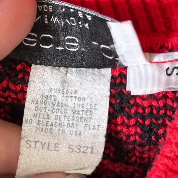 Vintage Christmas Sweater Women Small Ugly Xmas Party Carolers Cats Holiday 90s - Picture 4 of 12